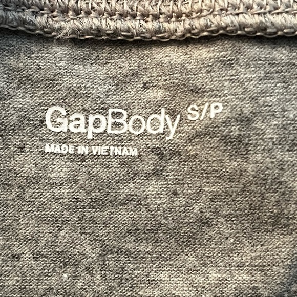 GapBody leisure wear straight leg pants drawstring waist heather grey 93% cotton - Picture 3 of 5